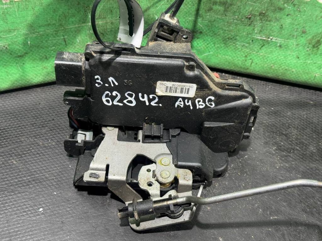 (62842) Замок двери задней левой Audi A4 B6 2004 8E0839015C - фото2