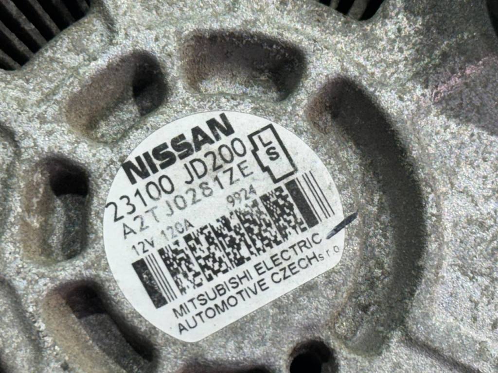 (62988) Генератор Nissan Qashqai 2008 2 i 23100JD200, A2TJ0281ZE фото-6 (62988) Генератор Nissan Qashqai 2008 2 i 23100JD200, A2TJ0281ZE фото-6