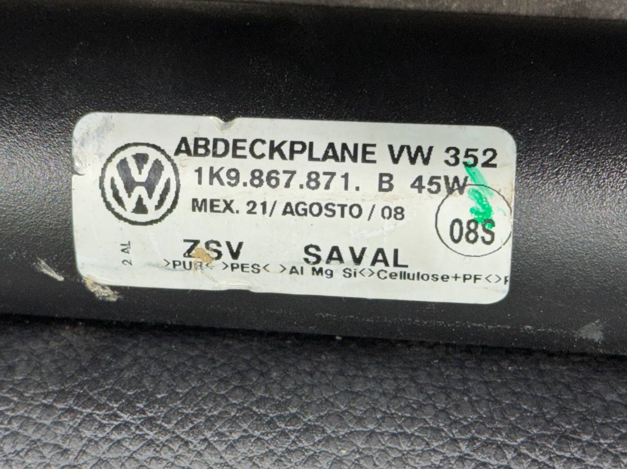 (47201) Шторка багажника Volkswagen Golf V 2008 1K986787B фото-8 (47201) Шторка багажника Volkswagen Golf V 2008 1K986787B фото-8