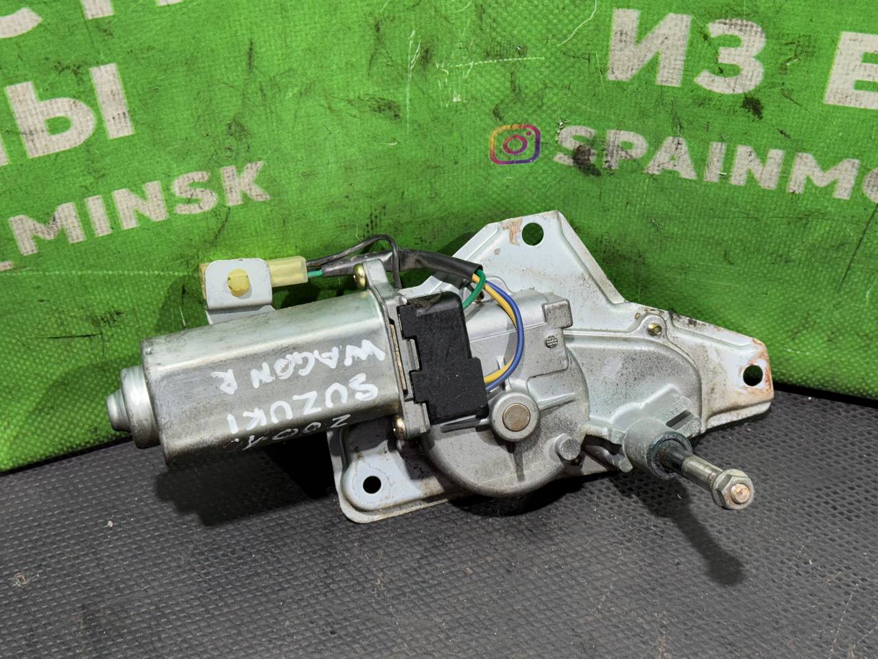 (46247) Моторчик заднего стеклоочистителя (дворника) Suzuki Wagon R 2000 1592002605 - фото1