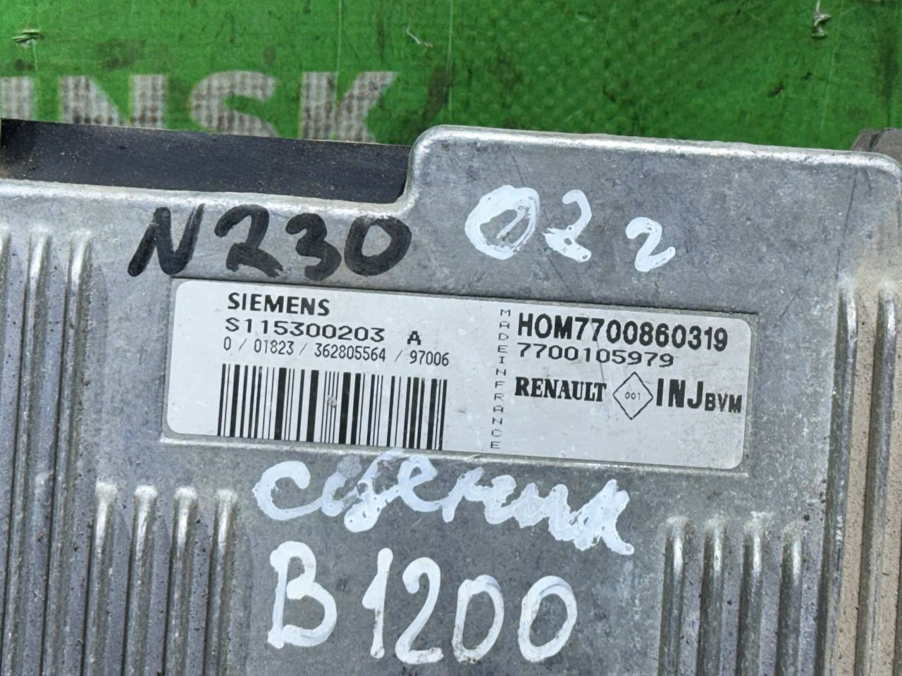 (230) Блок управления двигателем Renault Megane I 2000 1,6 i 7700105979 - фото2