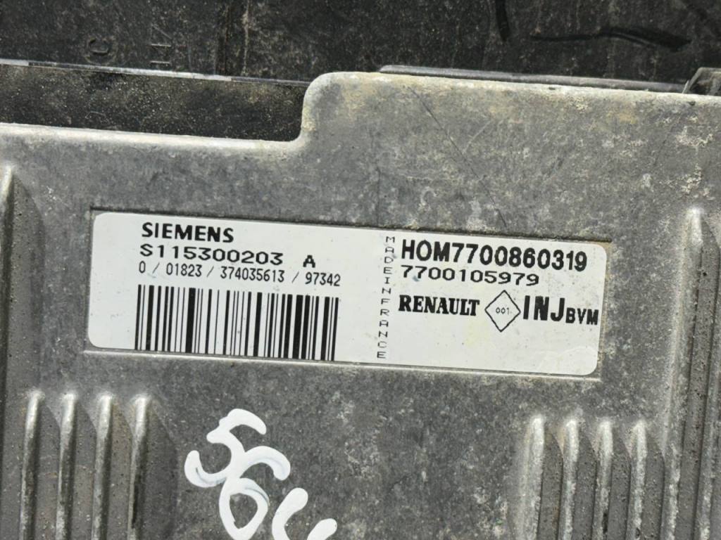 (56400) Блок управления двигателем Renault Megane I 1999 1,6 i 7700105979 - фото2