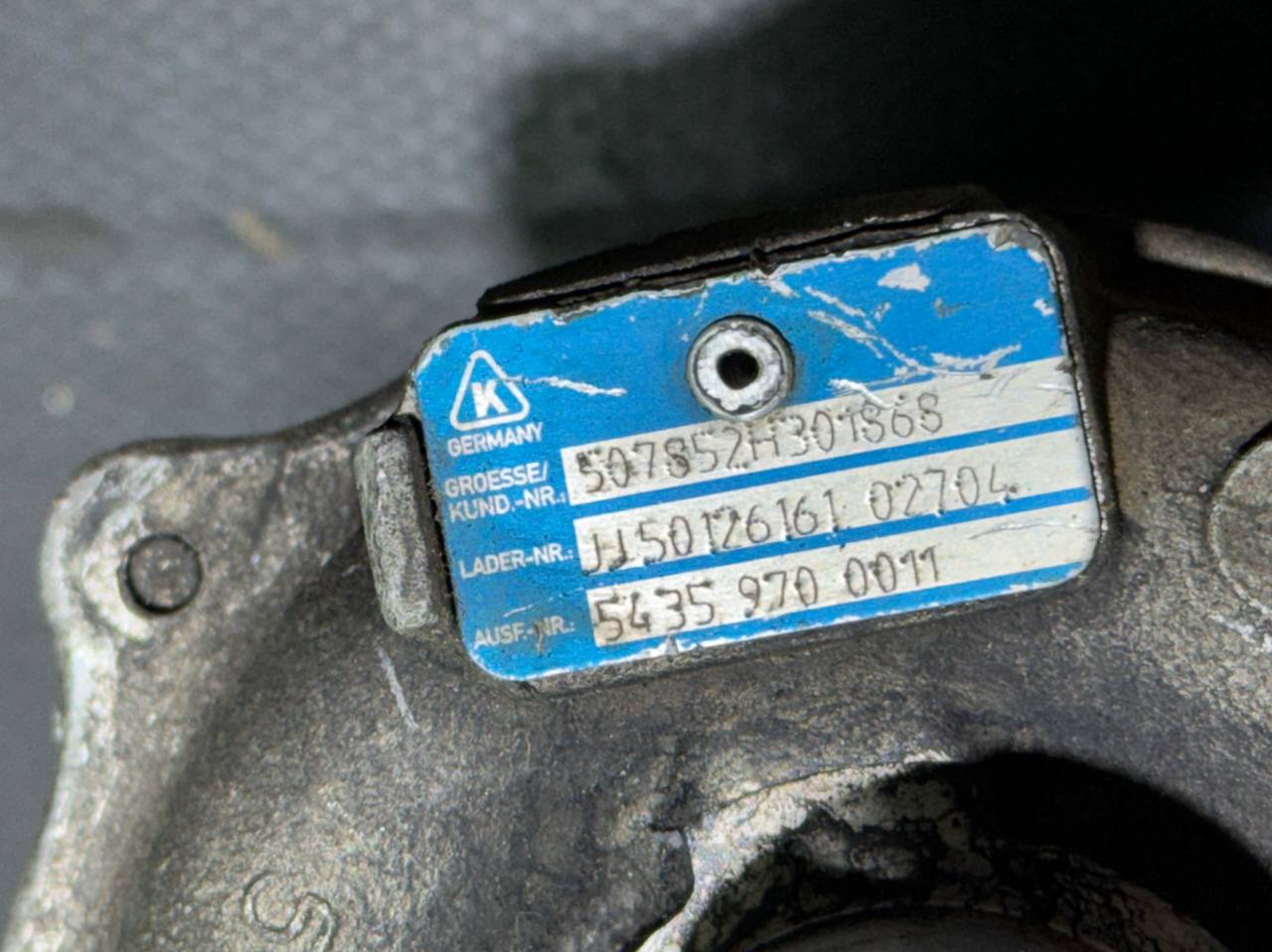 (1204) Турбина Renault Megane 2005 1,5 DCi 54359700011 - фото2