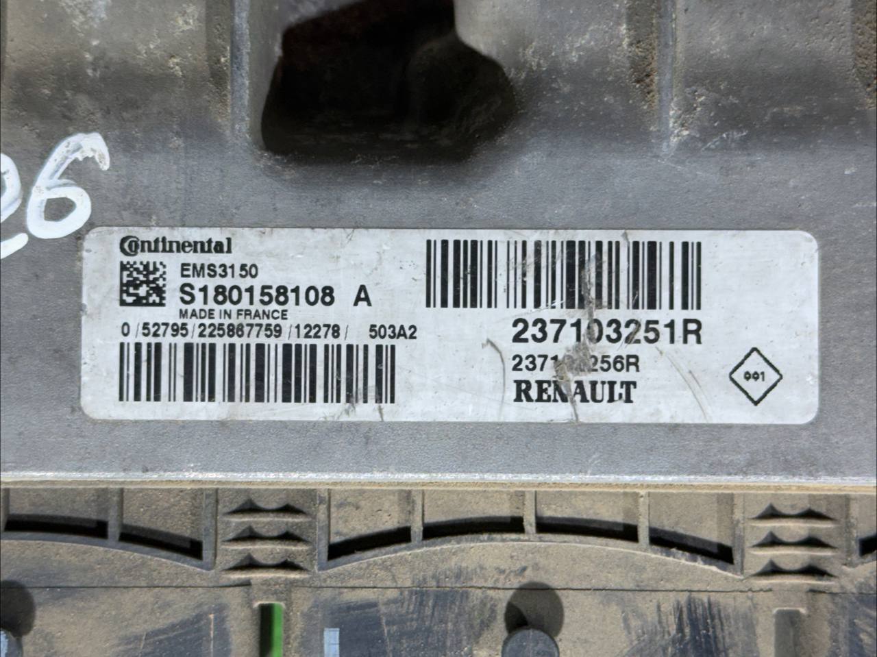 (11226) Блок управления двигателем Renault Megane III 2010 1,2 TCE EMS3150S180158108 - фото2